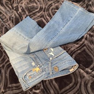 Women’s Indie Embroidered Denim Jeans Sz 28 x 32